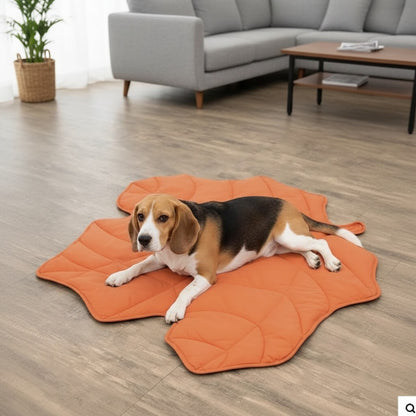 Nature-Inspired Leaf Dog Mat