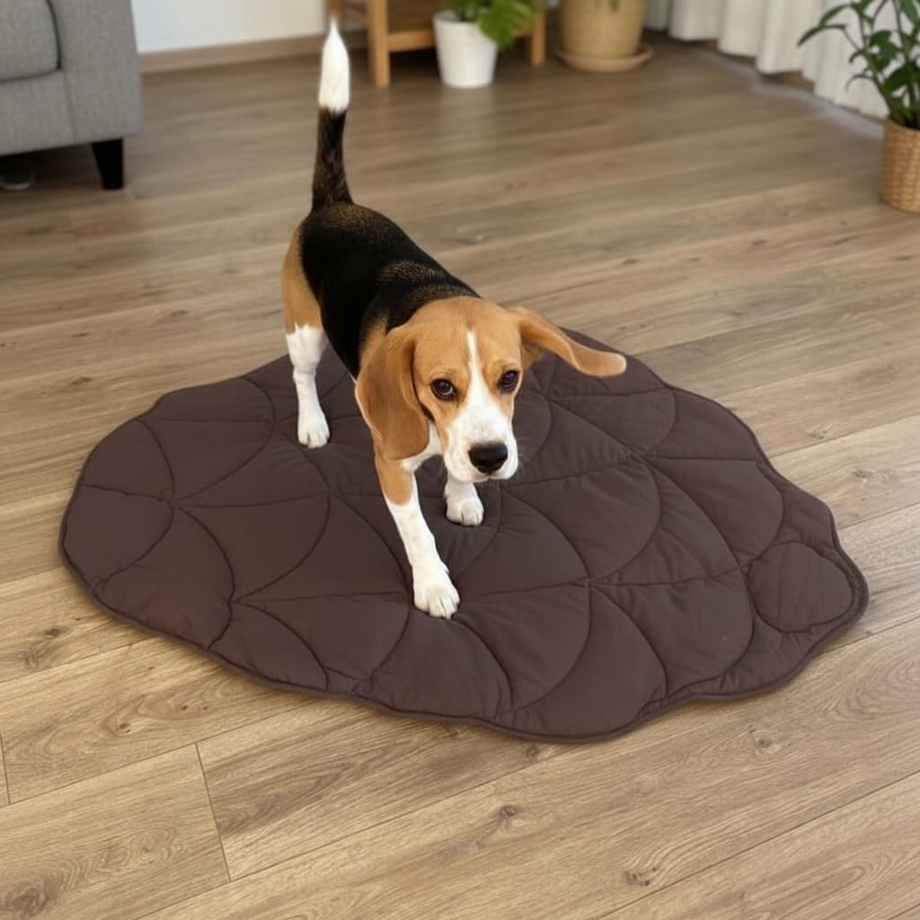 Nature-Inspired Leaf Dog Mat