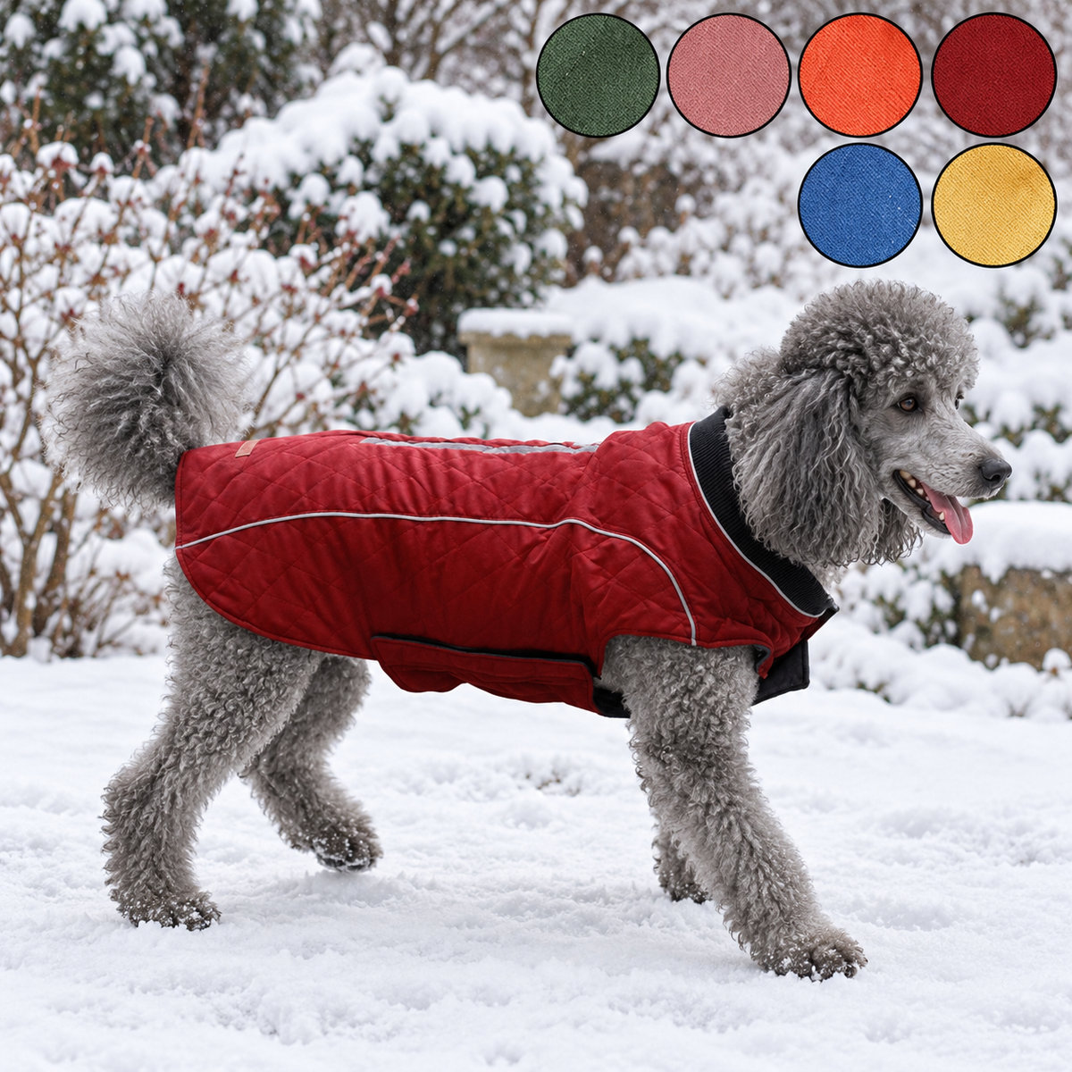 Dog using the product in a home or outdoor setting
