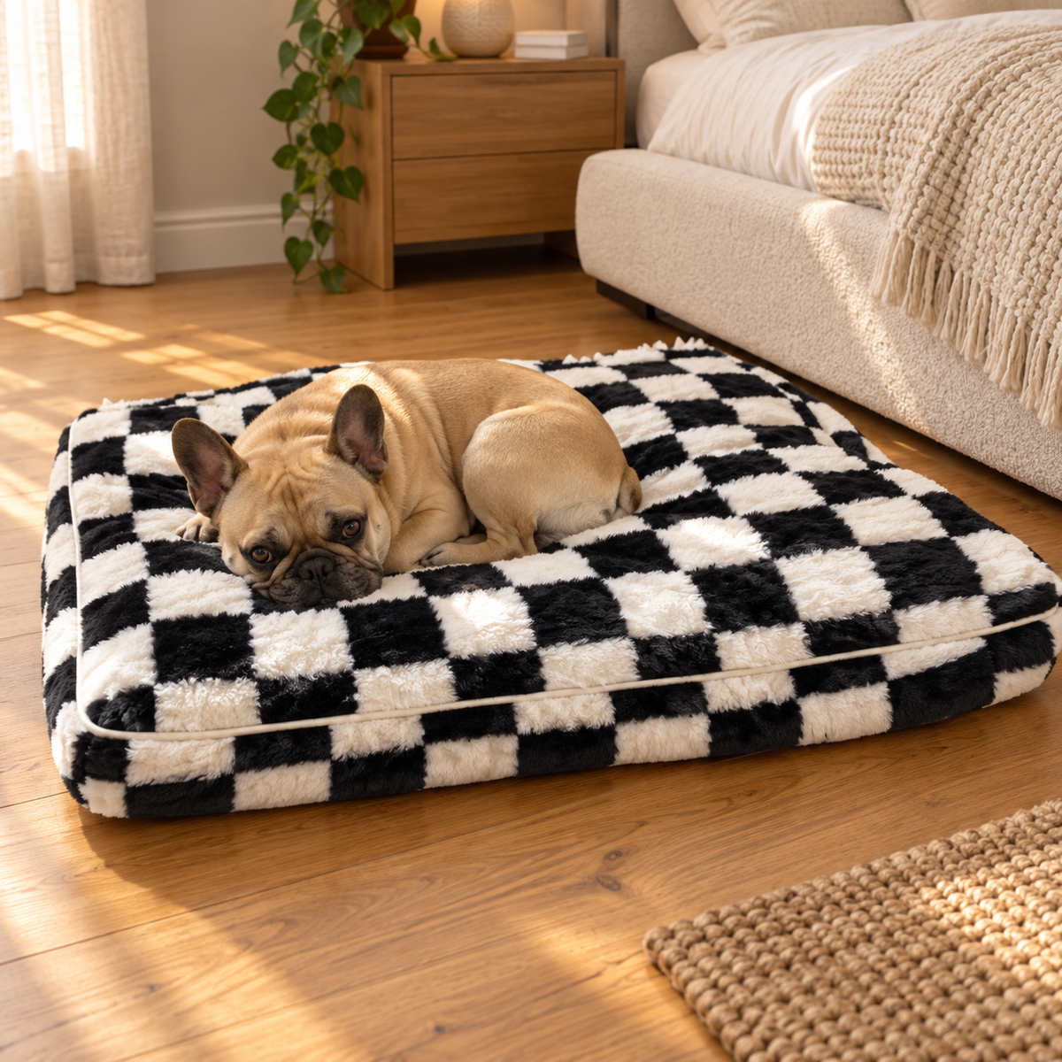 Dog using the product in a home or outdoor setting